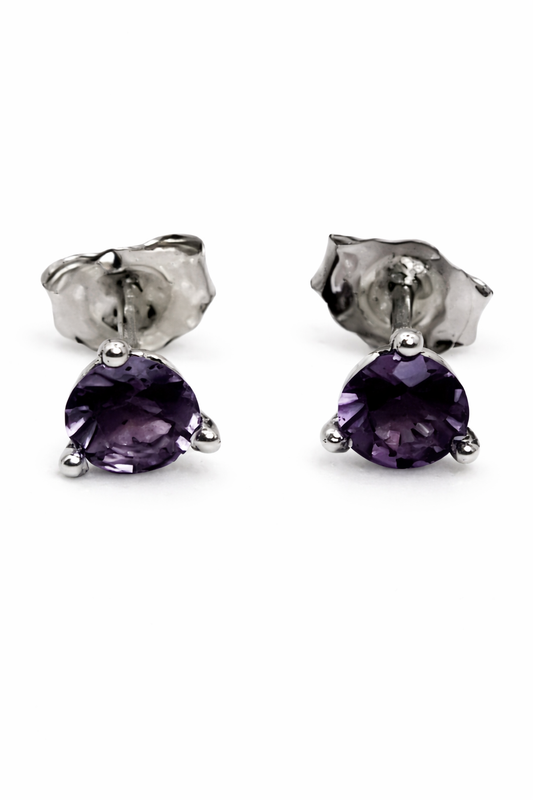 .45 ctw Amethyst Stud Earrings