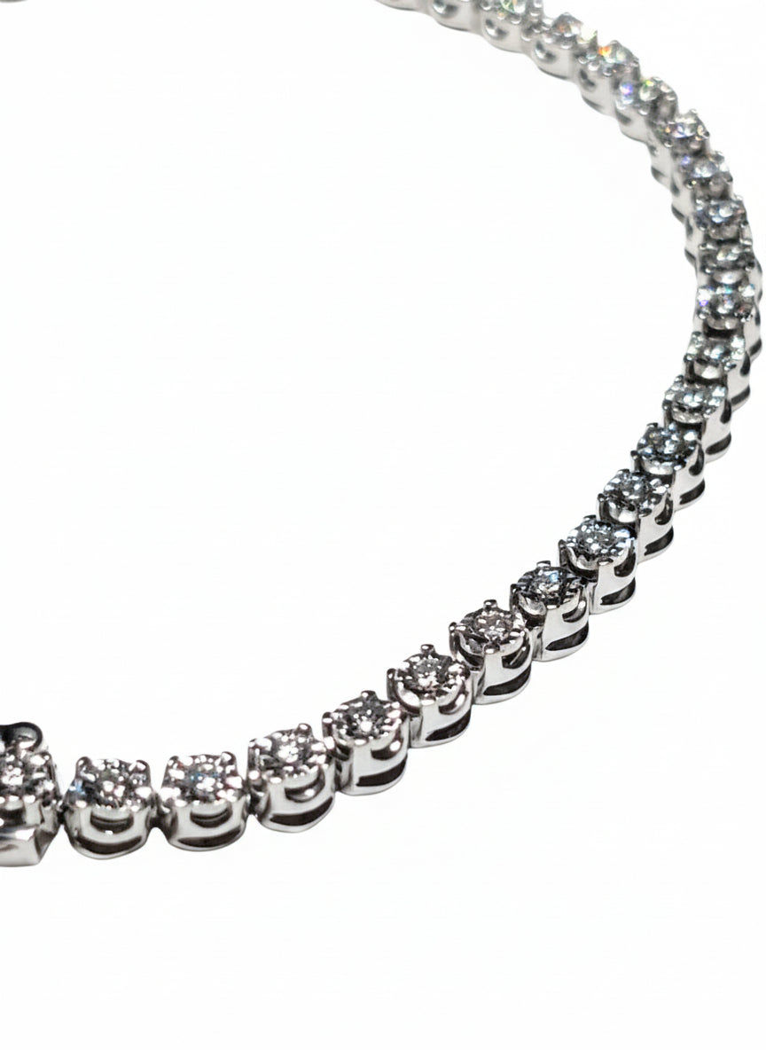 1 CTW Lab Grown Diamond Tennis Bracelet - Silver