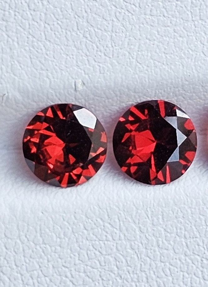 1.6 CTW Natural Almandine Garnet Stud Earrings