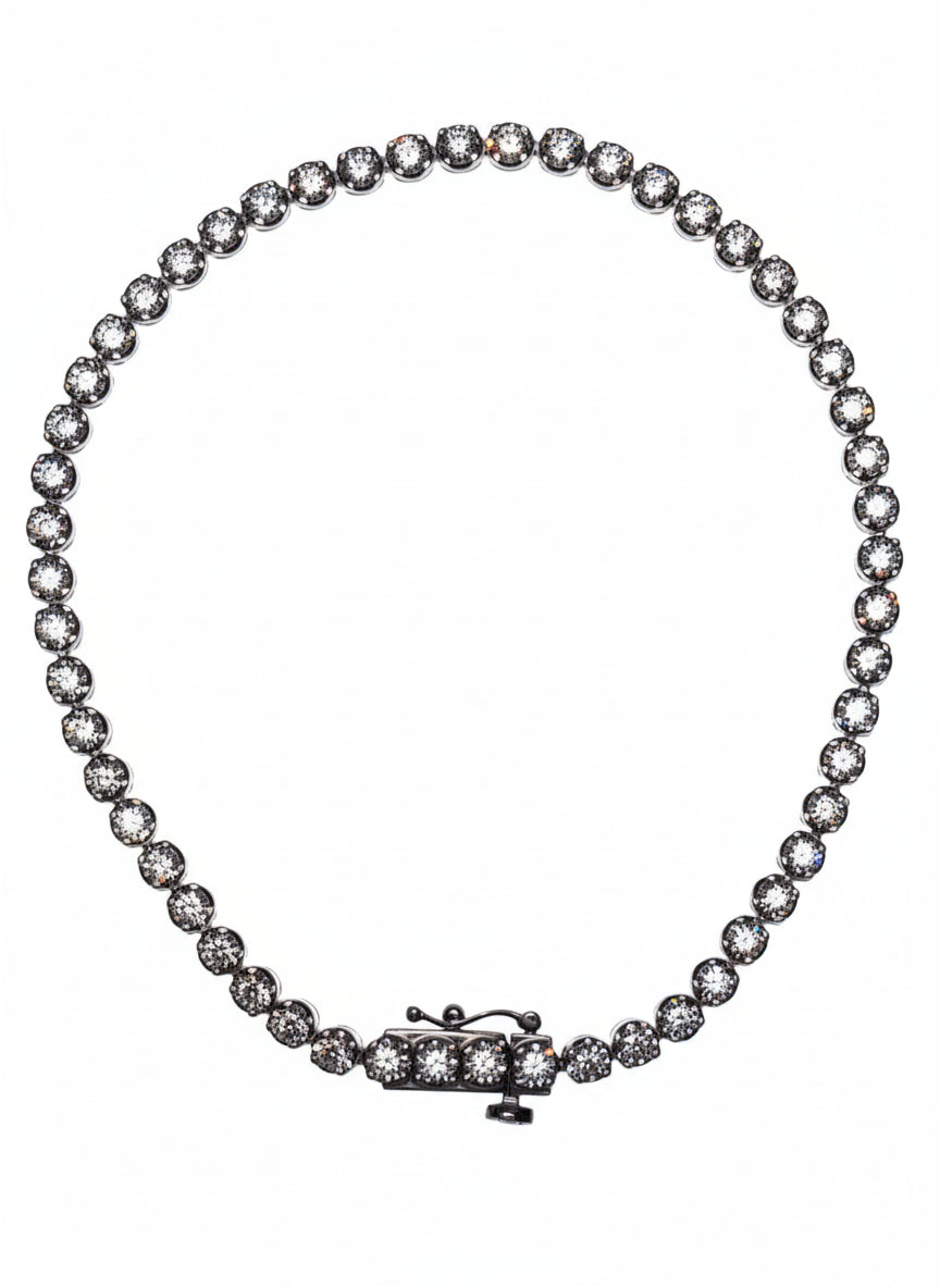 1 CTW Lab Grown Diamond Tennis Bracelet - Silver