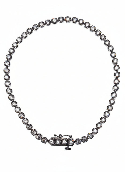 1 CTW Lab Grown Diamond Tennis Bracelet - Silver