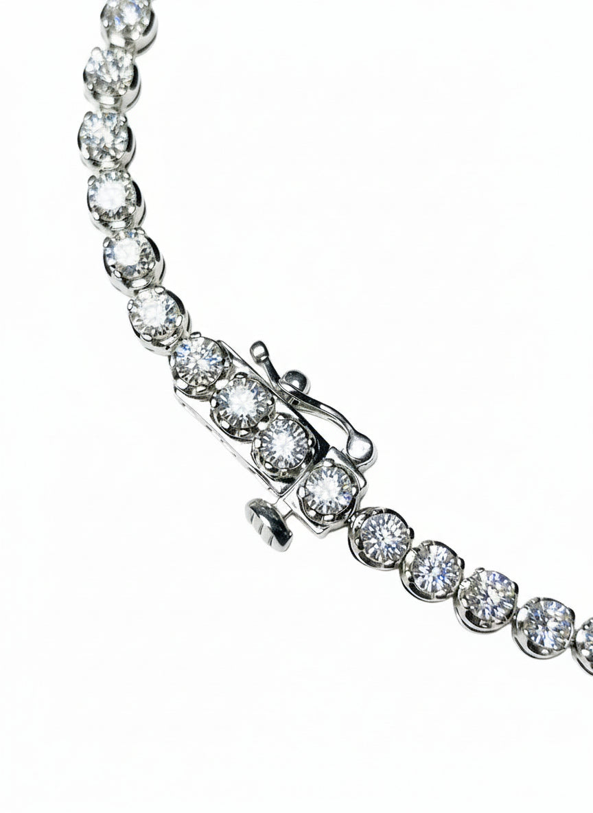 1 CTW Lab Grown Diamond Tennis Bracelet - Silver